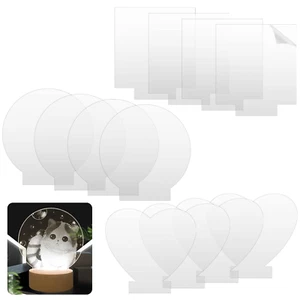 12 Pcs Acrylplatten Transparente Plexiglasplatten Acrylglas Lichtplatte 0.2Cm Ku - Bild 1 von 8