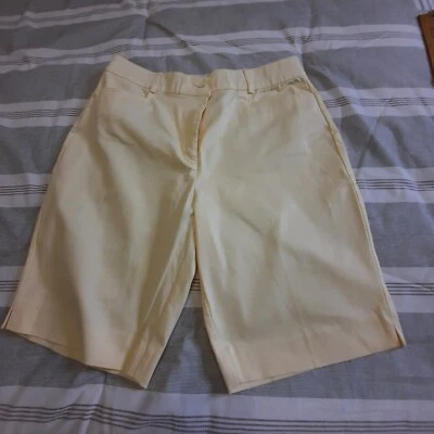 NWOT Studio Works Womens Size 14 Bermuda Shorts Comfort Waist  Yellow - Image 1 of 4