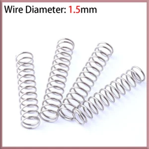 304 Stainless Steel Compression Spring Pressure Small Spring Wire Diameter 1.5mm - Picture 1 of 12