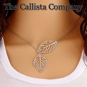 CALLISTA CO. HALSKETTE FASHION LEAF FÜR DAMEN (2-FARBIG) ✓ - Bild 1 von 13