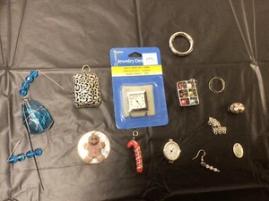 Assorted Jewelry Making Charms Incl 2 Watches ETC. - Picture 1 of 3