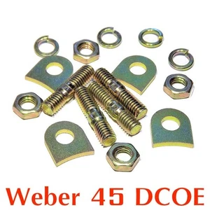 Kit de instalación almohadillas pestañas bloqueo para Weber 45 DCOE para 2x pila de velocidad bocina de aire - Imagen 1 de 1