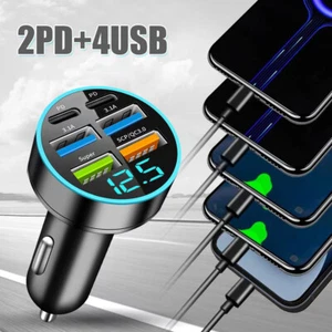 Auto Zigarettenanzünder Buchse Adapter USB 66W Ladegerät Typ C Handy Ladestecker - Picture 1 of 6