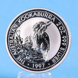 Australien 2 Dollars 1997 Kookaburra 2 OZ Silber 999 VZ - Bild 1 von 2