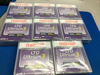 NUEVO LOTE 0F 8X Maxell Ultrium 3 Cartucho de Datos LTO Ultrium 400 - 800 GB Foto 1 de 4