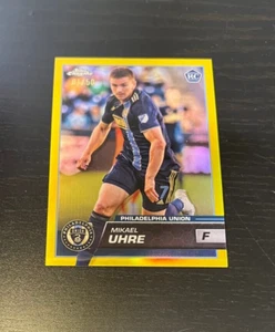 Mikael Uhre 2023 Topps Chrome MLS Gold Refractor RC 1/50 Philadelphia Union - Picture 1 of 2