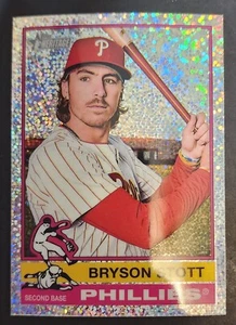 2025 Topps Heritage Chrome Bryson Stott Silver Sparkle - Phillies #135 - Bild 1 von 2