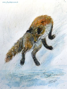 Jagdkunst, Jagdmaler, Jagd, Jagdgemälde, Fuchs, Jagdbuch - Bild 1 von 1