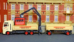 Rarität,1:87, MAN Steyr HZ mit Kran + Rammschutz, Schussenrieder ,Nr.011 - Bild 1 von 7