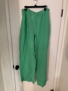Women NWT. "Marina Rinaldi " lime green elastic waist pants. Size 22 - Picture 1 of 2