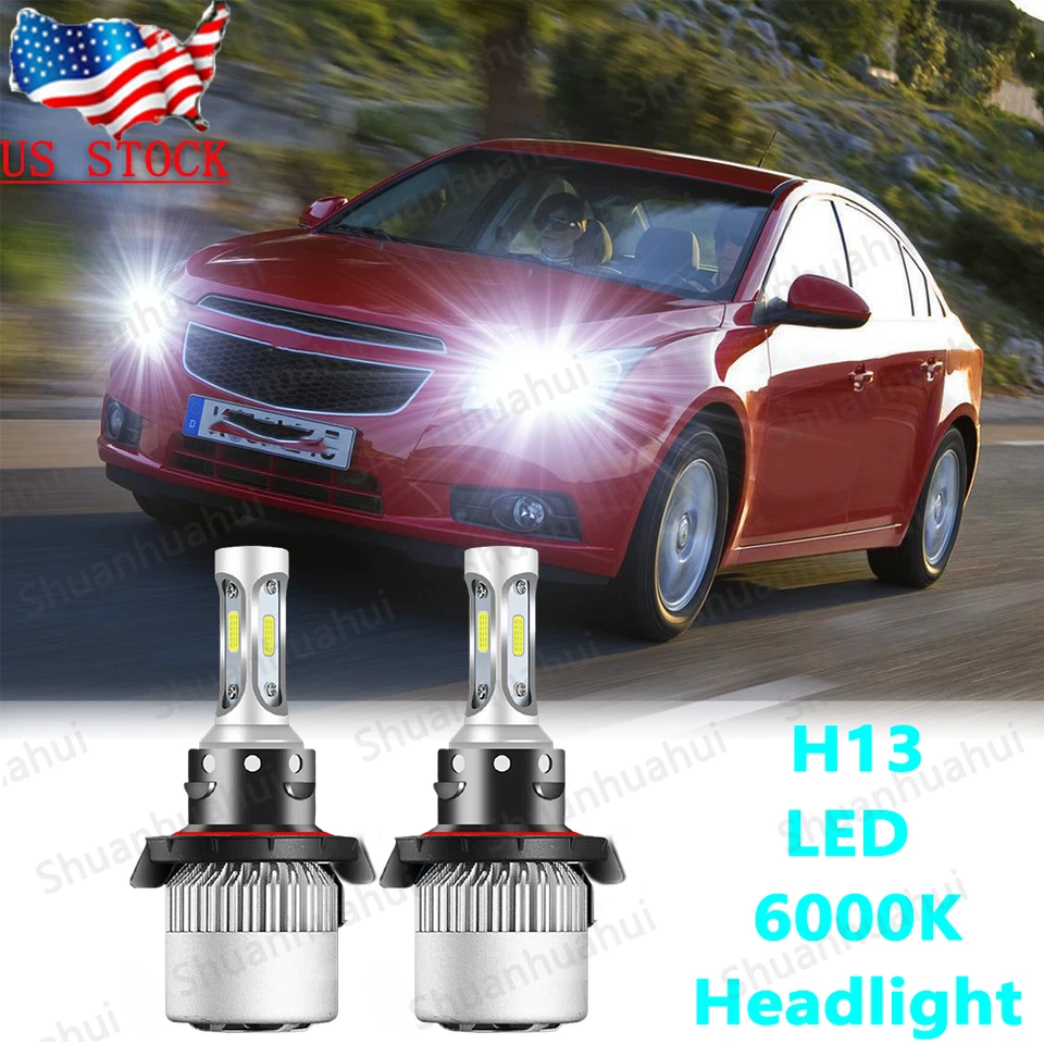 Combo de bombillas LED haz alto/bajo para Chevy Cruze 2011 2012 2013 2014 2015 Foto 1 de 4