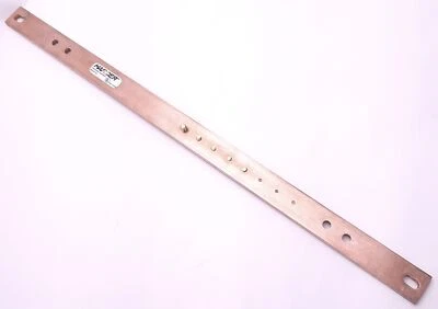 Harger RGBHKIT14119.25 Rack Ground Bar 1/4" x 1" x 19.25" Copper, Ring Terminals - Image 1 of 4