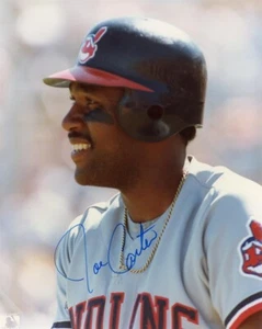 Joe Carter Signed Autographed Glossy 8x10 Photo Cleveland - Picture 1 of 1