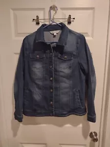 Tantrums Denim Women's Large Jacket Blue Jeans Coat Western - Picture 1 of 13