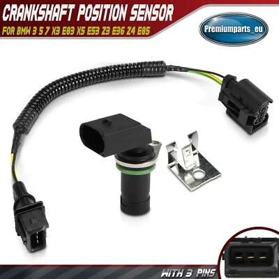 Crankshaft Position Sensor for BMW 3 E36 5 E39 7 X3 E83 X5 E53 Z3 E36 Z4 E85 New - Image 1 of 4