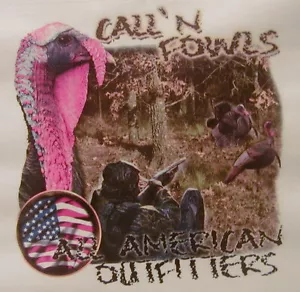 CAMISA ALL AMERICAN OUTFITTERS CAZADOR DE PAVOS CALL'N FOWLS #479-A - Imagen 1 de 5