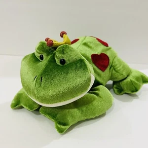 Gund Snaps Prince Crown Plush Frog W/ Hearts 11" Stuffed Animal Toy - Picture 1 of 7