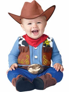 CARNEVALE COSTUME INCHARACTER WEE WRANGLER SCERIFFO COWBOYTOP QUALITY 18/24 MESI - Foto 1 di 1
