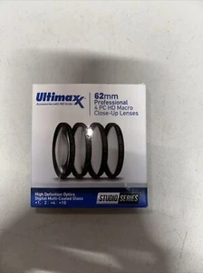 Digital Multi Coated HD 62mm Macro/Close Up Lens Filters (+1, +2+4 +10) UM-CUK62 - Picture 1 of 3