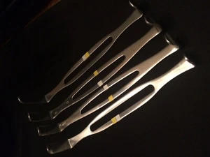 SET BBM PARKER-LANGGENBECK RETRACTOR 8 1/4 . mISC LEG LENGTHS. GERMAN STAINLESS - Picture 1 of 4