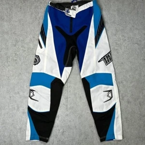 Nema Motorcross Motorcycle Racing Pants Boys Size 24 Blue White BMX Off Road - Picture 1 of 7