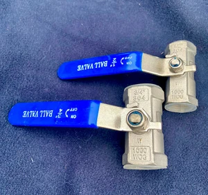 SS Ball Valve, 304 Stainless Steel, 1/2" Threaded Ends, Brand new in Package - Picture 1 of 5