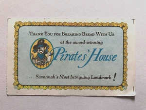 Pirates' House Savannah Georgia Guest Receipt - Picture 1 of 2