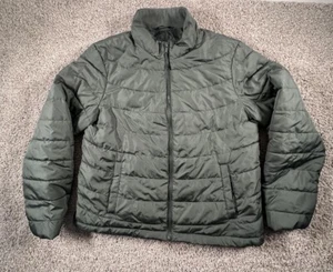 GAP Men's Coldcontrol Winter Puffer Jacket Green Size L Water Resistant - Picture 1 of 9