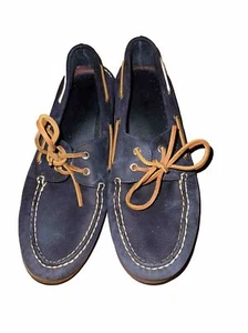 Scarpe da barca Sperry Top Sider da uomo nere in pelle senza marca taglia 11 EUC 0833939 - Foto 1 di 5