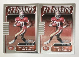 (2) Jerry Rice 2020 Panini Absolute CARD#FF-JR Fantasy Flashback 49ers - Picture 1 of 2
