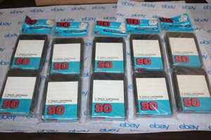 (5) NOS from 1970's Kmart brand 8 track cartridges 90 min record time FAC SEALED - Picture 1 of 6