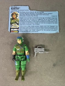 G.I. Joe Blaster mit Karteikarte 1987 Hasbro Figur Vintage unvollständig - Bild 1 von 14