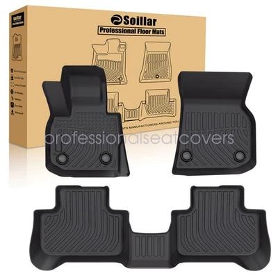 Fits 2018-2024 BMW X3 G01 2019-2024 X4 G02 TPE 3D 2 Row Floor Mats Liner Set 3x — 第 1/4 张图片