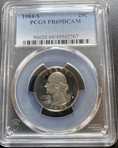 1984-S 25C Washington Quarter PCGS PR69DCAM #49502767 - Picture 1 of 16