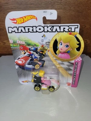 Hot Wheels Mario Kart Cat Peach Standard Kart Vehicle NEW Sealed - Image 1 of 3