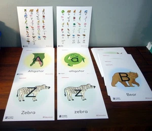 Teaching Wall Borders Cardboard Alphabet Display Upper Lower Case Animals NEW - Picture 1 of 5