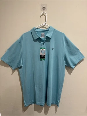 Polo de golf Callaway verde absorbente de humedad talla XL Foto 1 de 4