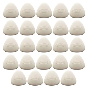 24 pcs Triangle Shape White Erasers 40 x 40 mm Pencil Rubber Home School Office - Picture 1 of 9