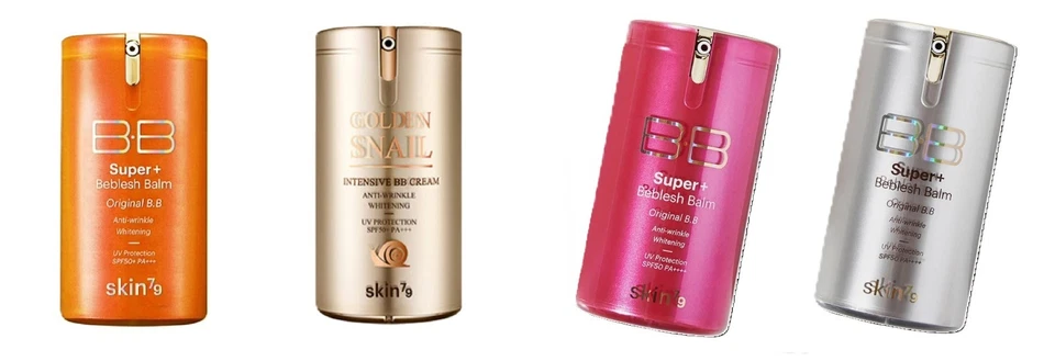 Skin79 Super Plus Beblesh Balm 金色粉色橙色 BB 霜 SPF50 原装 — 第 1/4 张图片