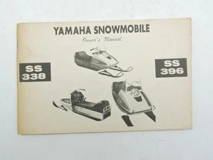 Yamaha Snowmobile SS 338 396 1969 original libro manual del propietario trineo vintage 640 - Imagen 1 de 2