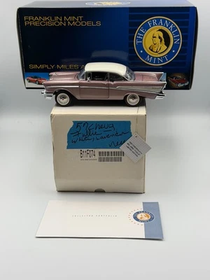 Chevrolet Bel Air Fuelie 1957 Franklin como nuevo, lavanda, 1;24, bonito, en caja Foto 1 de 4