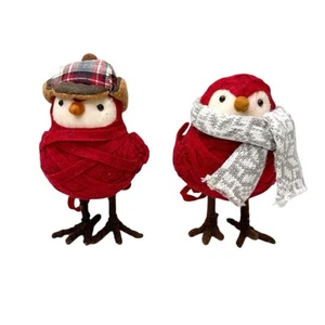Lot Of 2 Target Birds Spritz Winter Wondershop Gray Scarf & Plaid Ear Flap Hat - Picture 1 of 11