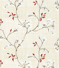 Tree Leaf Peel Stick Wallpaper Vintage White Floral Contact Paper 17.7″X118″