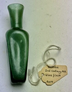 Römische Glasflasche oder Flachmann 2. Jahrhundert n. Chr. - neuwertig - super!! (SHC) - Bild 1 von 8