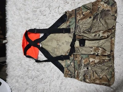 Hunters Specialties Turkey Duck hunting Vest Camo L XL Vintage  - Image 1 of 4