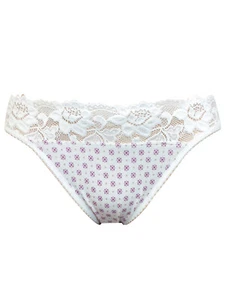 M&S IVORY Lace Low Rise Bikini Knickers - Plus Size 18 to 20 - Picture 1 of 3