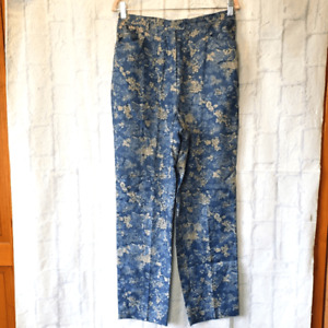 CHARTER CLUB Floral High Rise Linen Pants