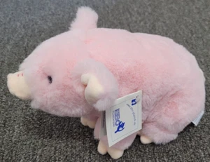 EBO Pluschtiere Pink Pig Piglet Plush About 9x6" Made in Germany READ BELOW - Picture 1 of 15