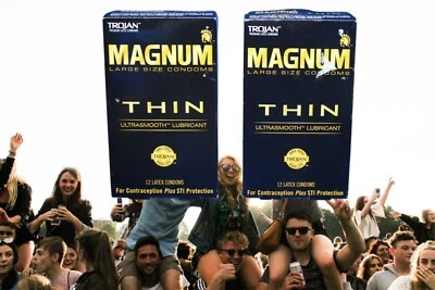 2 X Condones TROJAN Magnum Tamaño Grande Delgados Ultrasuaves-24 Total 6-1-26 Foto 1 de 4