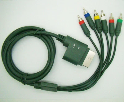 1.8m Video Gold Plated HD Component 6 RCA AV TV HDTV Cable Lead For Xbox 360 - Image 1 of 2